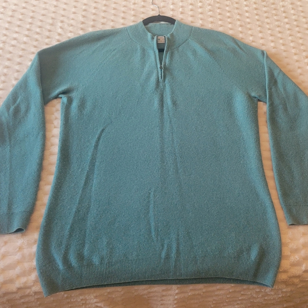 Oliver Charles Yak Wool Quarter Zip Sweater